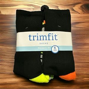 NEW $18msrp TrimFit Sock 6 Pack Size Large
